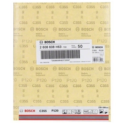 Bosch Schleifblatt C355, Papierschleifblatt, 230x280mm, 120 Nr. 2608608H63