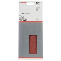 Bosch Schleifblatt C430, 115x280mm, 120, ungelocht, gespannt, 10er-Pack Nr. 2608605325