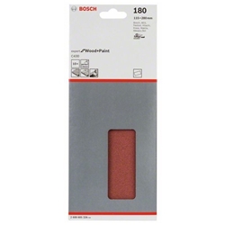 Bosch Schleifblatt C430, 115x280mm, 180, ungelocht, gespannt, 10er-Pack Nr. 2608605326