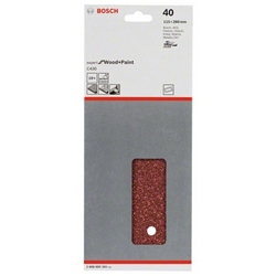 Bosch Schleifblatt C430, 115x280mm, 40, 14 Löcher, 10er-Pack Nr. 2608605341