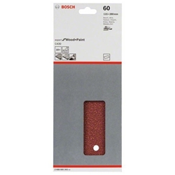 Bosch Schleifblatt C430, 115x280mm, 60, 14 Löcher, 10er-Pack Nr. 2608605342