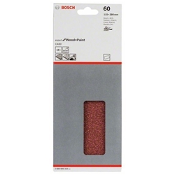 Bosch Schleifblatt C430, 115x280mm, 60, ungelocht, gespannt, 10er-Pack Nr. 2608605323