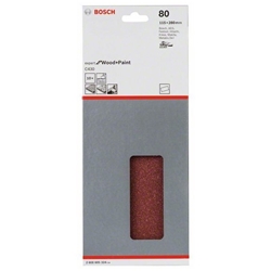 Bosch Schleifblatt C430, 115x280mm, 80, ungelocht, gespannt, 10er-Pack Nr. 2608605324