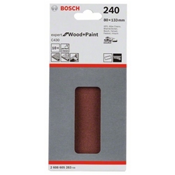 Bosch Schleifblatt C430, 80x133mm, 240, 8 Löcher, Klett, 10er-Pack Nr. 2608605283