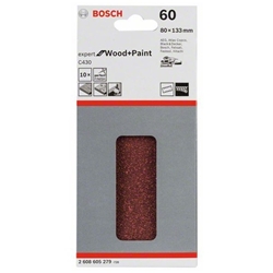 Bosch Schleifblatt C430, 80x133mm, 60, 8 Löcher, Klett, 10er-Pack Nr. 2608605279