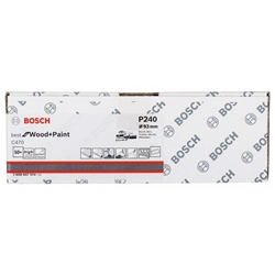 Bosch Schleifblatt C470, 93x186mm, 240, 8 Löcher, Klett, 50er-Pack Nr. 2608607974