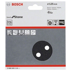 Bosch Schleifblatt F355, 125mm, 100, 8 Löcher, Klett, 5er-Pack Nr. 2608605116