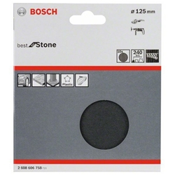 Bosch Schleifblatt Papier F355, 125mm, 240, ungelocht, Klett, 10er-Pack Nr. 2608606758