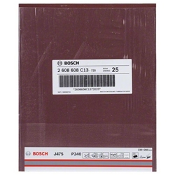 Bosch Schleifblatt Papier J475, Best for Metal, 230x280mm, 240, ungelocht, 1er-Pack Nr. 2608608C13