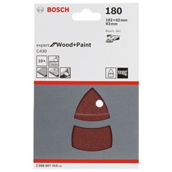 Bosch Schleifblatt-Set C430, 10-tlg. 102x62, 93mm, 180 Nr. 2608607410