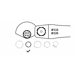 Bosch Schleifschutzhaube für GWS 9-115 P, GWS 9-115 S Professional, 115mm Nr. 2608000677