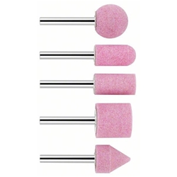 Bosch Schleifstift-Set, 5-tlg., 6mm, 60, 25, 15, 15, 25, 20x24, 30, 30, 25, 25mm Nr. 1609200286