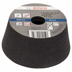 Bosch Schleiftopf, konisch-Metall/Guss 90mm, 110mm, 55mm, K 36 Nr. 1608600233