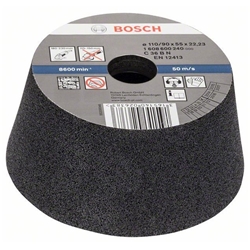 Bosch Schleiftopf, konisch-Stein/Beton 90mm, 110mm, 55mm, K 30 Nr. 1608600240