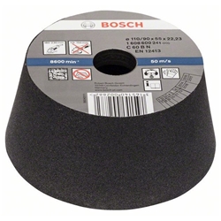 Bosch Schleiftopf, konisch-Stein/Beton 90mm, 110mm, 55mm, K 54 Nr. 1608600241