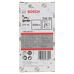 Bosch Schmalrückenklammer TK40 15G, 5,8mm, 1,2mm, 15mm, verzinkt, 5000er-Pack Nr. 2608200700