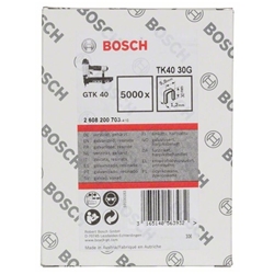 Bosch Schmalrückenklammer TK40 30G, 5,8mm, 1,2mm, 30mm, verzinkt, 5000er-Pack Nr. 2608200703