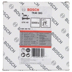 Bosch Schmalrückenklammer TK40 38G, 5,8mm, 1,2mm, 38mm, verzinkt, 5000er-Pack Nr. 2608200705