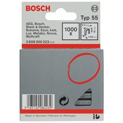 Bosch Schmalrückenklammer Typ 55, 6x1,08x18mm, 1000er-Pack Nr. 2609200223