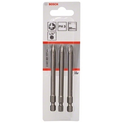Bosch Schrauberbit Extra-Hart PH 3, 89mm, 3er-Pack Nr. 2607001537