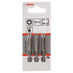 Bosch Schrauberbit Extra-Hart PZ 3, 49mm, 3er-Pack Nr. 2607001579