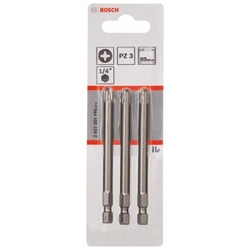Bosch Schrauberbit Extra-Hart PZ 3, 89mm, 3er-Pack Nr. 2607001585