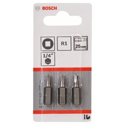 Bosch Schrauberbit Extra-Hart R1, 25mm, 3er-Pack Nr. 2608521108