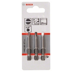 Bosch Schrauberbit Extra-Hart S 0,6x4,5, 49mm, 3er-Pack Nr. 2607001477