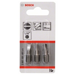 Bosch Schrauberbit Extra-Hart S 0,8x5,5, 25mm, 3er-Pack Nr. 2607001461