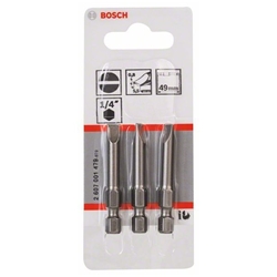 Bosch Schrauberbit Extra-Hart S 0,8x5,5, 49mm, 3er-Pack Nr. 2607001479