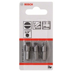 Bosch Schrauberbit Extra-Hart S 1,2x8,0, 25mm, 3er-Pack Nr. 2607001468