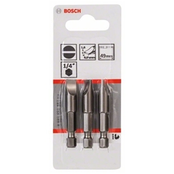 Bosch Schrauberbit Extra-Hart S 1,6x8,0, 49mm, 3er-Pack Nr. 2607001487