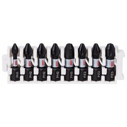 Bosch Schrauberbit Impact Control Insert Bit Pack, 8-tlg. PH1, PZ3, PH3, 3xPH2, 2xPZ2 Nr. 2608522323