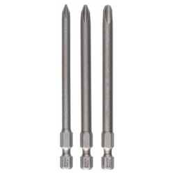 Bosch Schrauberbit-Set Extra-Hart, 3-tlg., PH1, PH2, PH3, 89mm Nr. 2607001757