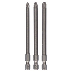 Bosch Schrauberbit-Set Extra-Hart, 3-tlg., PZ1, PZ2, PZ3, 89mm Nr. 2607001761