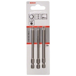 Bosch Schrauberbit-Set Extra-Hart, 3-tlg., T20, T25, T30, 89mm Nr. 2607001760