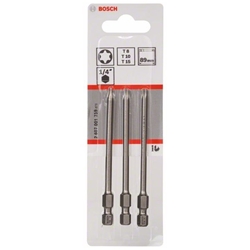 Bosch Schrauberbit-Set Extra-Hart, 3-tlg., T8, T10, T15, 89mm Nr. 2607001759