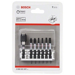 Bosch Schrauberbit-Set Impact Control, 7-tlg., PH2, PZ2, T15, T20, T25, T30, 50mm Nr. 2608522327