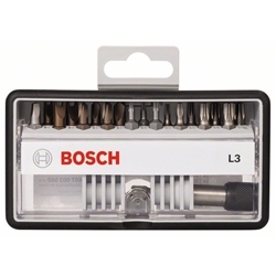 Bosch Schrauberbit-Set Robust Line L Extra-Hart, 18+1-tlg., 25mm, Sicherheitsbits Nr. 2607002569