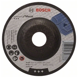 Bosch Schruppscheibe gekröpft, Standard for Metal A 24 P BF, 115mm, 22,23mm, 6mm Nr. 2608603181