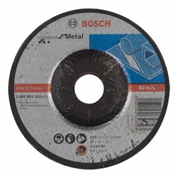 Bosch Schruppscheibe gekröpft, Standard for Metal A 24 P BF, 125mm, 22,23mm, 6mm Nr. 2608603182