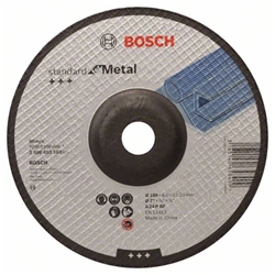 Bosch Schruppscheibe gekröpft, Standard for Metal A 24 P BF, 180mm, 22,23mm, 6mm Nr. 2608603183