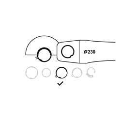 Bosch Schutzhaube 230mm, mit Codierung Nr. 2605510298