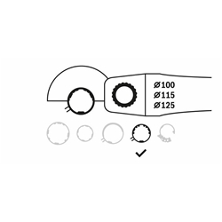 Bosch Schutzhaube mit Deckblech, 100mm Nr. 1619P06549