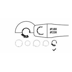 Bosch Schutzhaube ohne Deckblech zum Schleifen, 230mm Nr. 2605510281