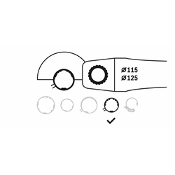 Bosch Schutzhaube ohne Deckblech, 115mm, Schraubverschluss Nr. 1619P06547