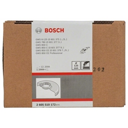 Bosch Schutzhaube ohne Deckblech, 125mm, mit Codierung, Schraubverschluss Nr. 2605510172