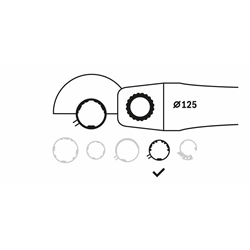 Bosch Schutzhaube ohne Deckblech, 125mm, Schraubverschluss mit Codierung Nr. 1619P06548