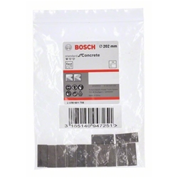 Bosch Segmente für Diamantbohrkrone Standard for Concrete, Ø: 200mm, Segmente: 12, Segmenthöhe: 10mm Nr. 2608601756