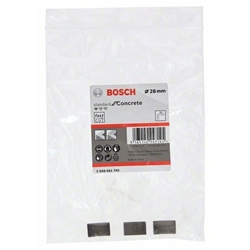 Bosch Segmente für Diamantbohrkrone Standard for Concrete, Ø: 28mm, Segmente: 3, Segmenthöhe: 10mm Nr. 2608601745